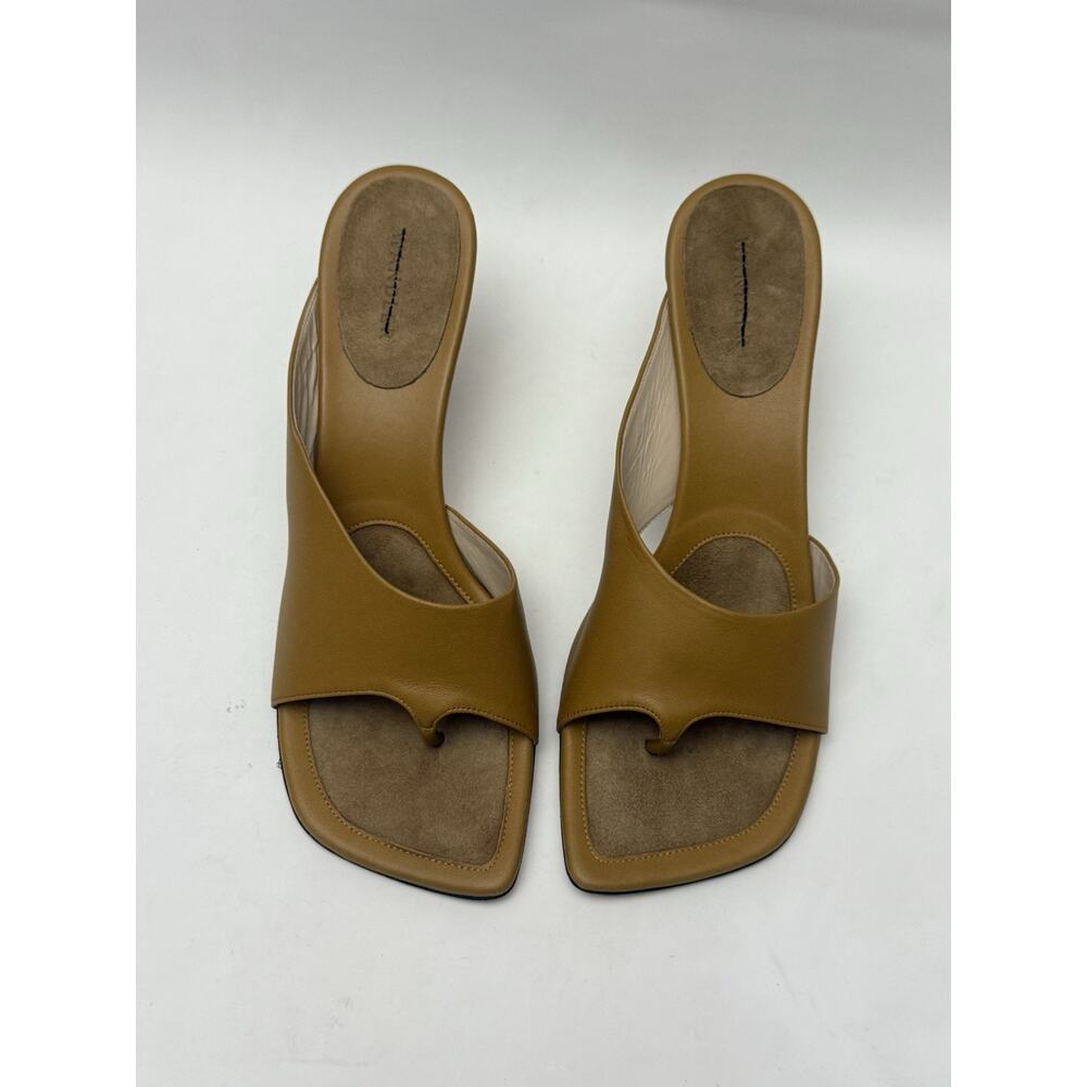 New Women’s Wandler Julio Sandal Mule in Sparrow Mix Tan Leather Size 40 US 10 - Picture 2 of 9